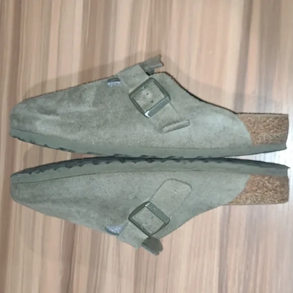 Birkenstock Boston Soft Footbed Suede Clogs Size EU 43 US 10 Mens