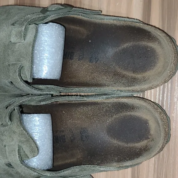 Birkenstock Boston Soft Footbed Suede Clogs Size EU 43 US 10 Mens