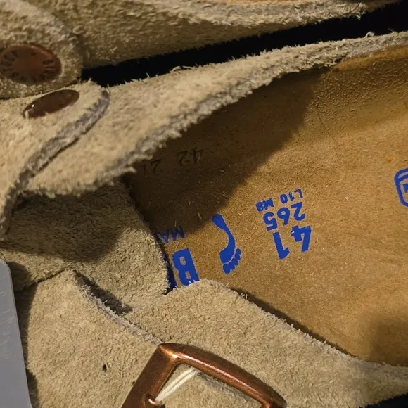 Birkenstock Boston Soft FootbedSuede Leather - Taupe, Retail Price $165.00