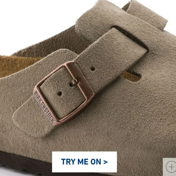 Birkenstock Boston Soft FootbedSuede Leather - Taupe, Retail Price $165.00