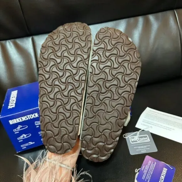 🍧🍧Birkenstock Boston taupe suede mule clogs