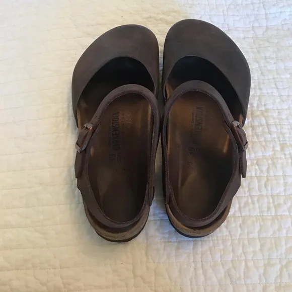 Birkenstock Brown Mules Comfortable Leather Clogs