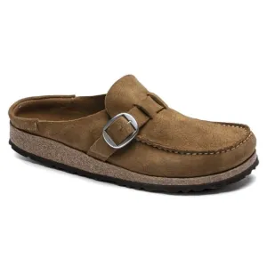 Birkenstock Buckley Suede Open Moccasins/Clogs in Tea Suede Size 6 Women's