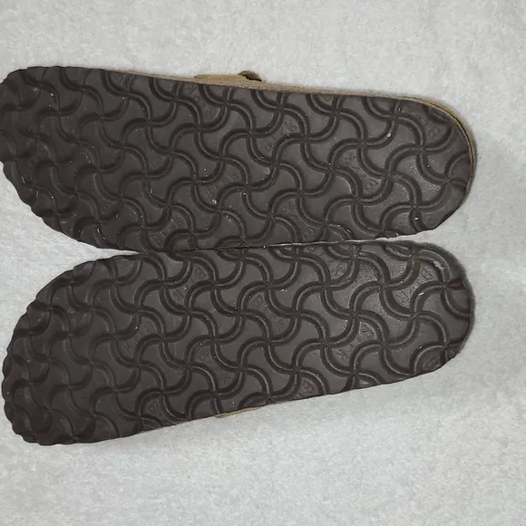 Birkenstock Buckley Suede Open Moccasins/Clogs in Tea Suede Size 6 Women's