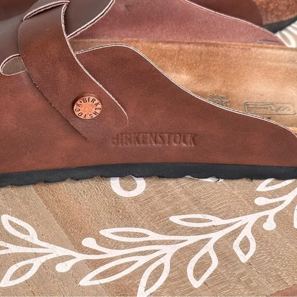 Birkenstock clogs,brown soft leather, comfort meets style SZ 10-10.5 popular 🔥