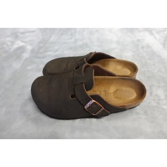 Birkenstock Men's Size 38 Boston Clog Habana Oiled Leather Sandals