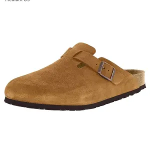 Birkenstock Men's Tan Suede Clogs