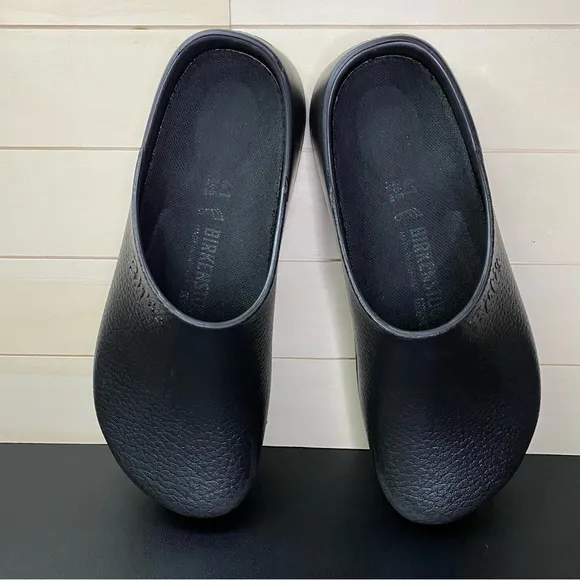 Birkenstock Super Birkis Clogs Black Women's Size 10 Shoes Slip-Ons Mules