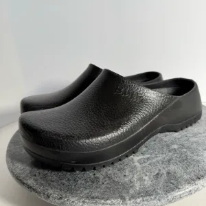Birkenstock Super Birks Black EVA Rubber Clogs 41