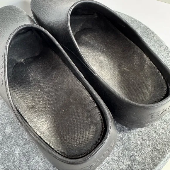 Birkenstock Super Birks Black EVA Rubber Clogs 41