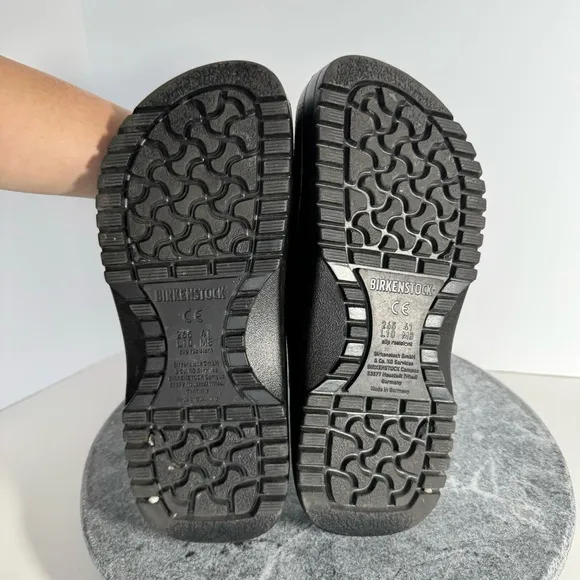 Birkenstock Super Birks Black EVA Rubber Clogs 41