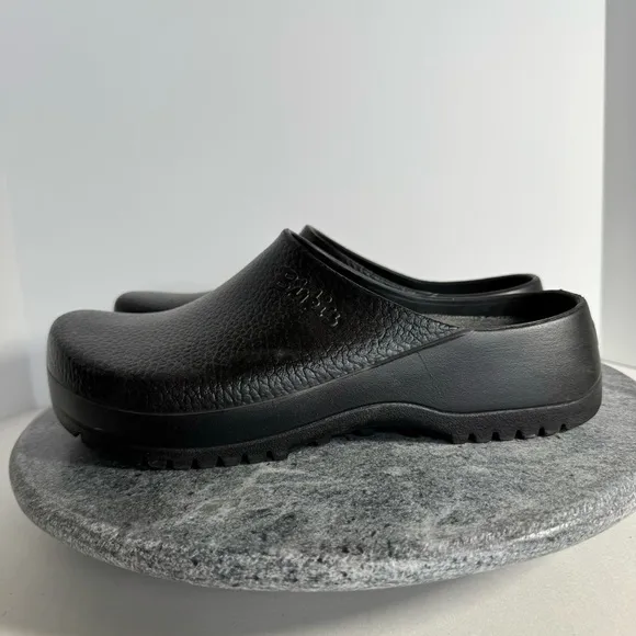 Birkenstock Super Birks Black EVA Rubber Clogs 41
