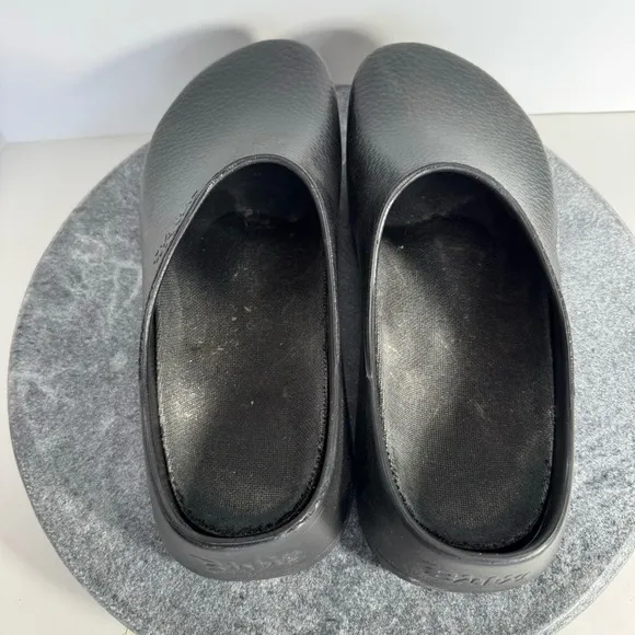 Birkenstock Super Birks Black EVA Rubber Clogs 41