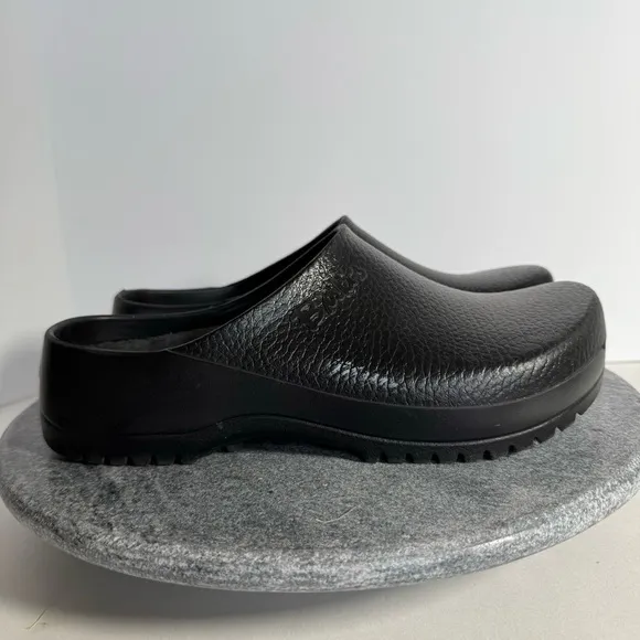 Birkenstock Super Birks Black EVA Rubber Clogs 41