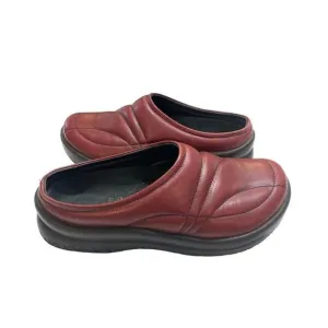 Birkenstock Tatami Shoes Burgundy Clog Mule 240 Quilted Leather Women Sz 6 Men 4