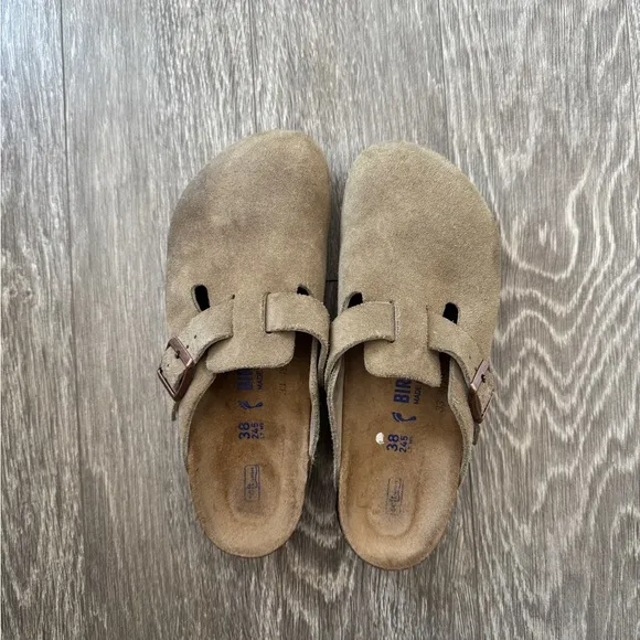 BIRKENSTOCK Taupe Clogs 38