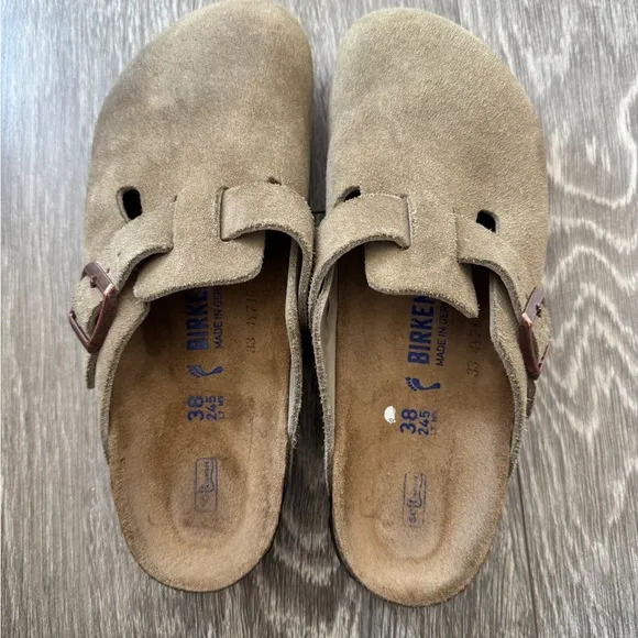 BIRKENSTOCK Taupe Clogs 38