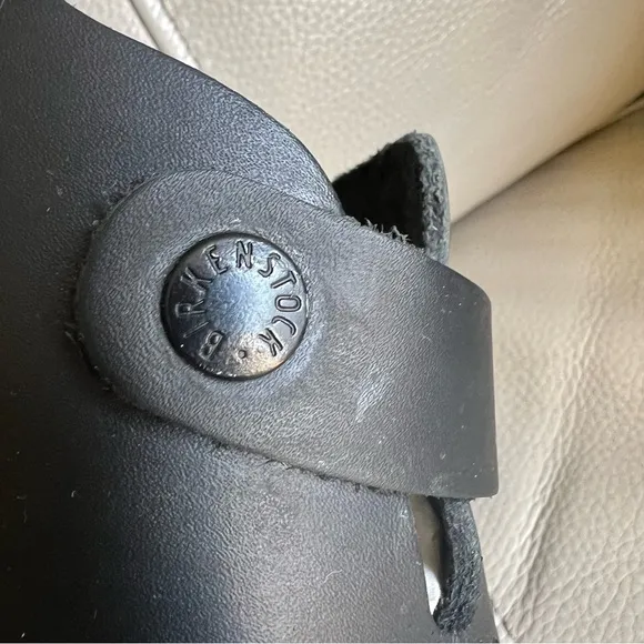 Birkenstock Tokio Leather Black Supergrip Men’s Clogs Sz 46 US 13 - 13.5 Comfort