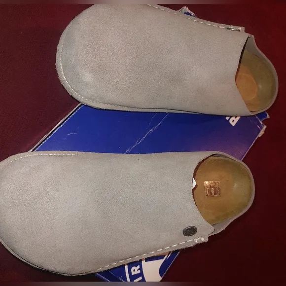 Birkenstock ZERMATT Suede Men's Stone Coin Clogs