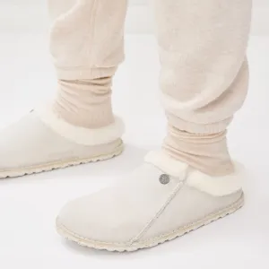 BirkenstockZermatt Premium Shearling Clogs Antique White/Natural Sz38 US 7-7.5