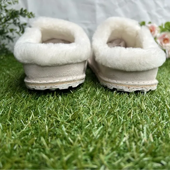 BirkenstockZermatt Premium Shearling Clogs Antique White/Natural Sz38 US 7-7.5