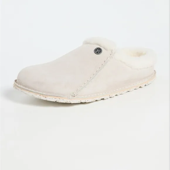 BirkenstockZermatt Premium Shearling Clogs Antique White/Natural Sz38 US 7-7.5