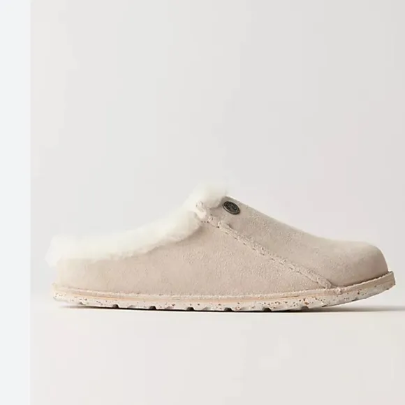 BirkenstockZermatt Premium Shearling Clogs Antique White/Natural Sz38 US 7-7.5