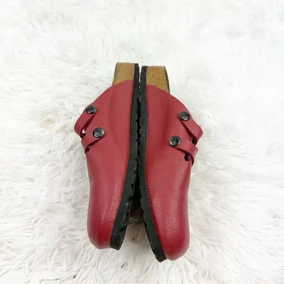 Birkis by Birkenstock Camden Closed Toe Dual Buckle Leather Clogs