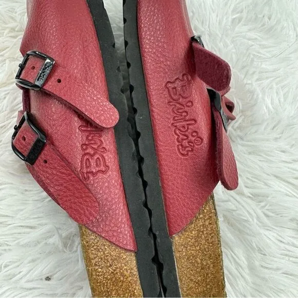 Birkis by Birkenstock Camden Closed Toe Dual Buckle Leather Clogs