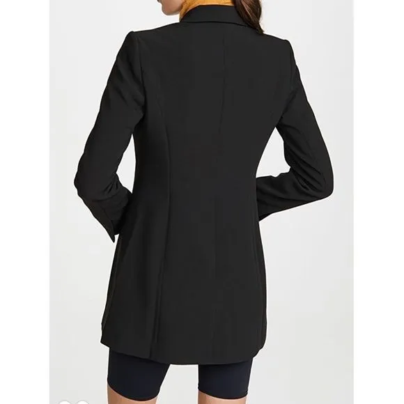 Black Blazer Dress Boyfriend Style Fitted size 3 Large 10-12 Good American NWT