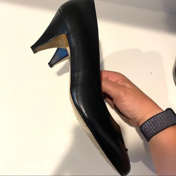 Black kitten heels, So Soft by 925