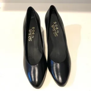 Black kitten heels, So Soft by 925