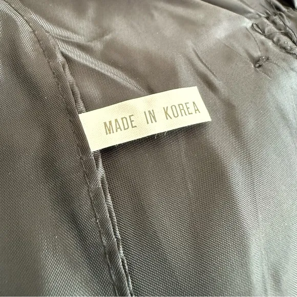 Black Tailored Suit Vest Made in Korea, size M