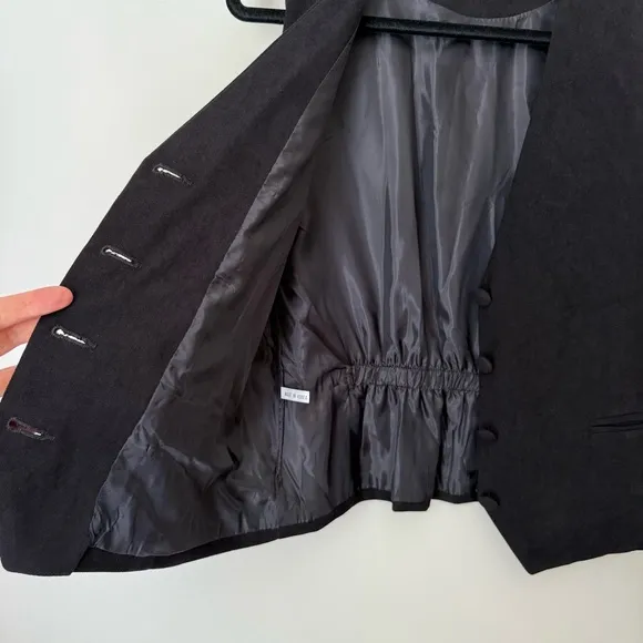Black Tailored Suit Vest Made in Korea, size M
