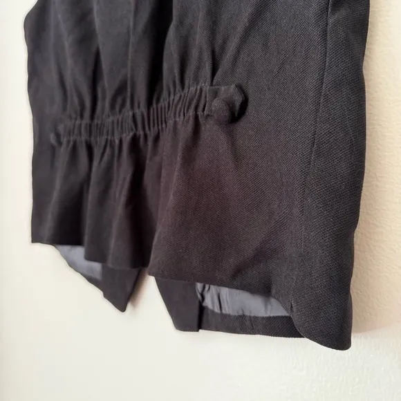 Black Tailored Suit Vest Made in Korea, size M