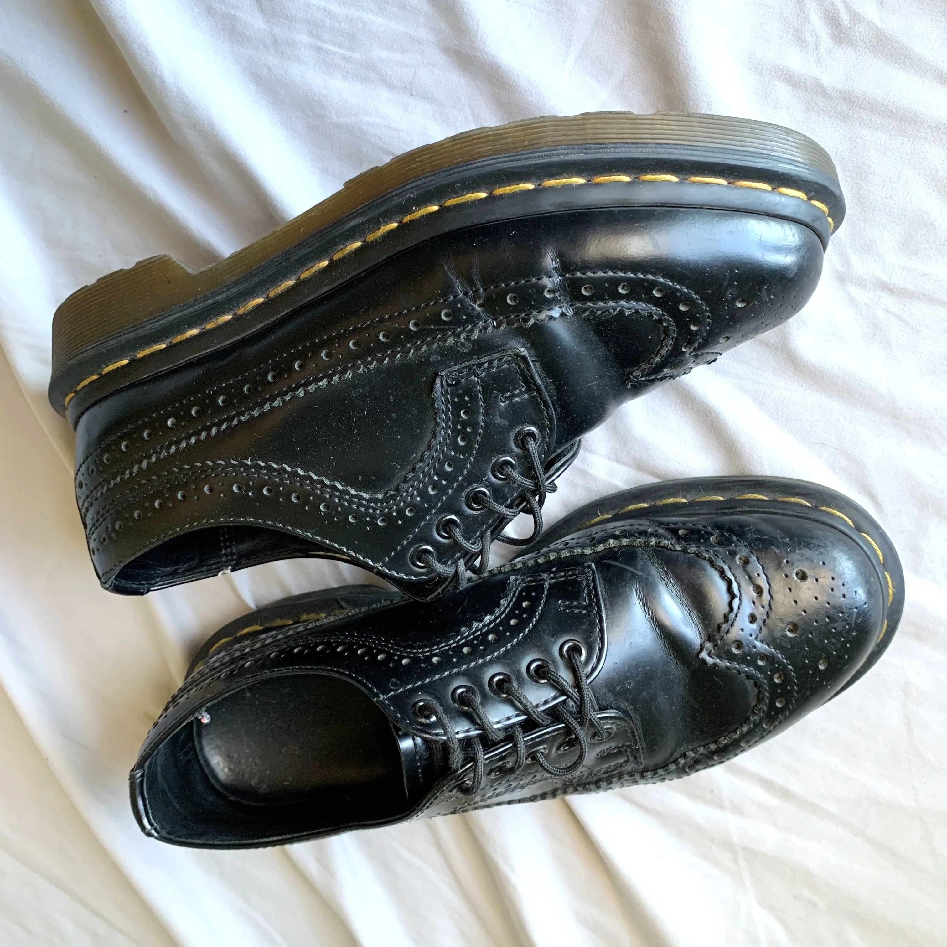 Black Wingtip Oxfords