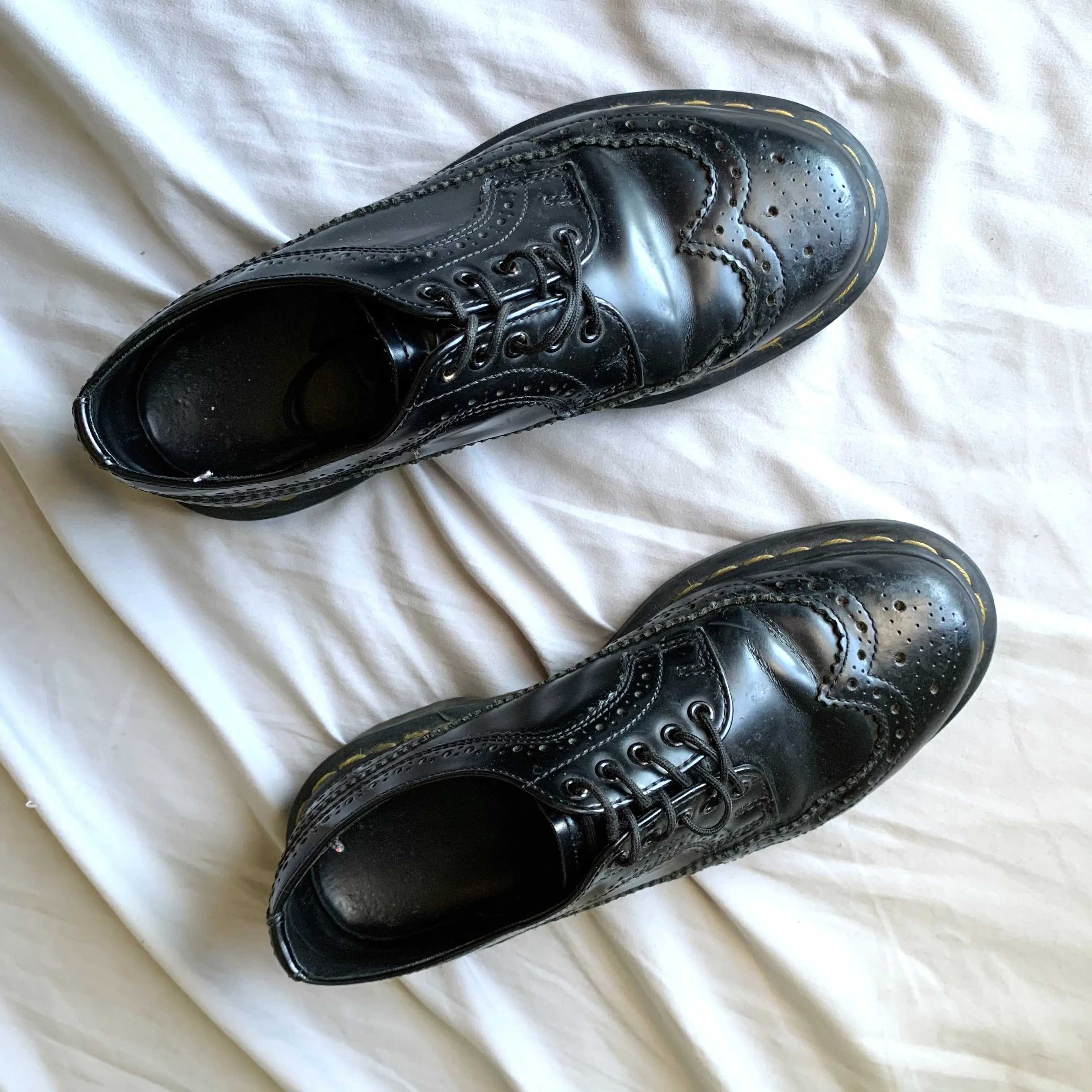 Black Wingtip Oxfords