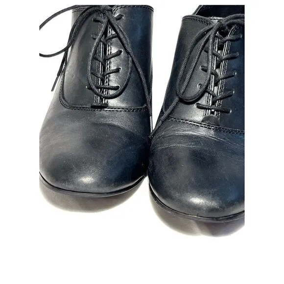Black Mara Tie Oxford Pumps