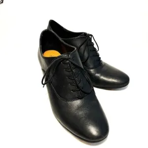 Black Mara Tie Oxford Pumps