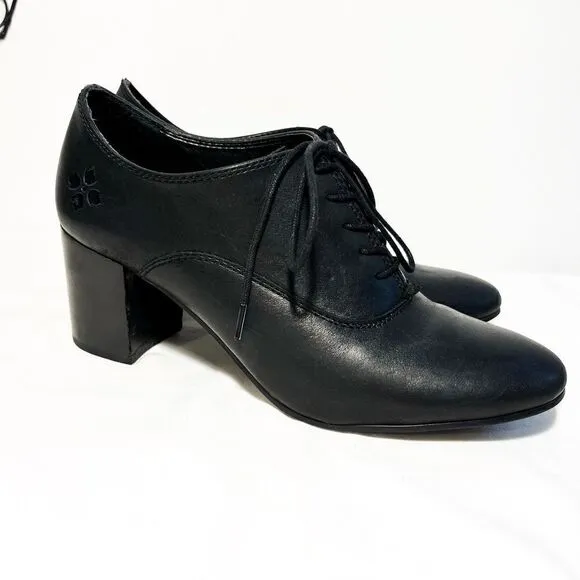 Black Mara Tie Oxford Pumps