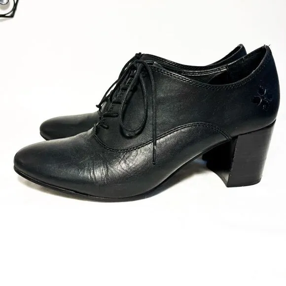 Black Mara Tie Oxford Pumps