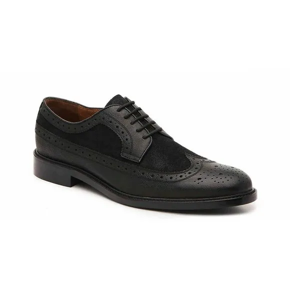 Blake Mckay C-Pierce Wingtip Oxford Men's Sz 8, 10 Leather BLACK NEW
