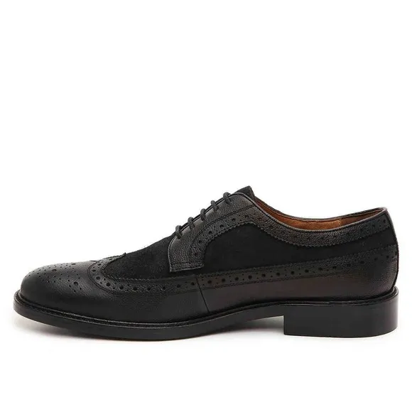 Blake Mckay C-Pierce Wingtip Oxford Men's Sz 8, 10 Leather BLACK NEW