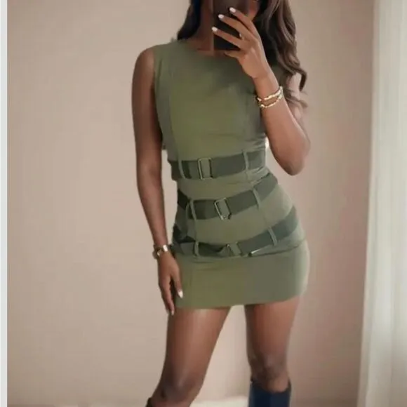 BLOGGERS FAV Zara BELTED WAXED DRESS