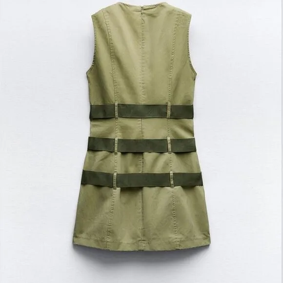 BLOGGERS FAV Zara BELTED WAXED DRESS