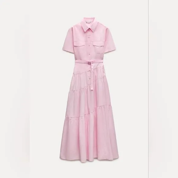 Bloggers fav zara COLLECTION POPLIN SHIRTDRESS