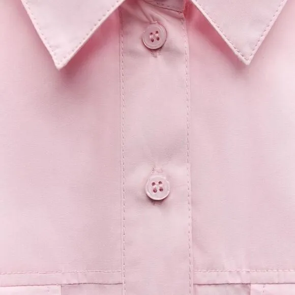 Bloggers fav zara COLLECTION POPLIN SHIRTDRESS