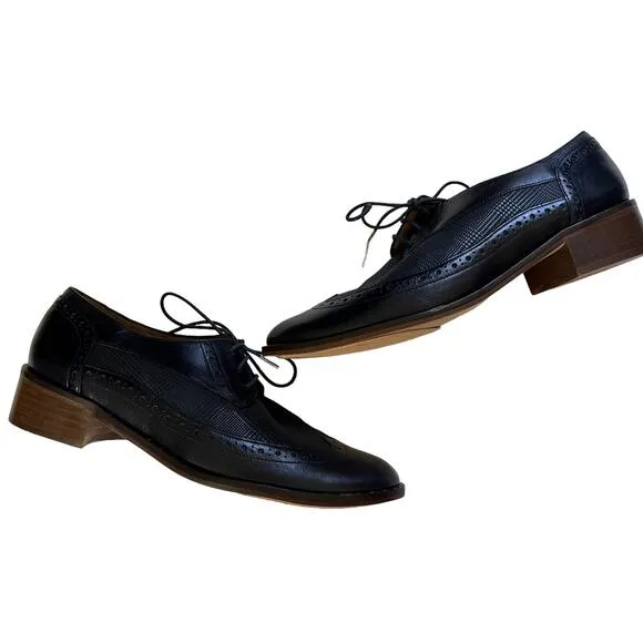 Bocage Carisey Wingtip Oxfords in Marine
