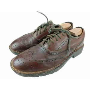 Born Brown Lace-Up Leather Brogue Wingtip 8.5