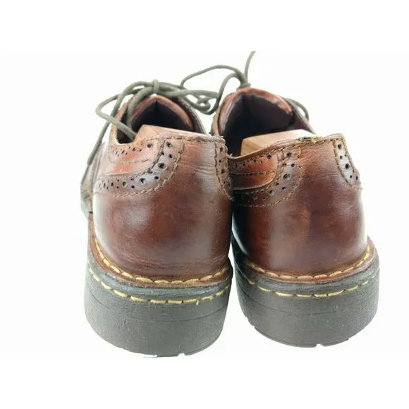 Born Brown Lace-Up Leather Brogue Wingtip 8.5